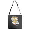 solemnly pizza Adjustable Strap Totes