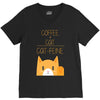 cattfeine mug V-Neck Tee