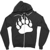 tiger paw sticker vinyl decal   wildcat claws print pet car window tru Zipper Hoodie