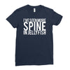 i've seen more spine in jellyfish Ladies Fitted T-Shirt