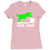 dino fast food  fun Ladies Fitted T-Shirt