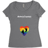 Worth The Wait Baby Foot Women's Triblend Scoop T-shirt