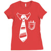 geek pocket protector tie Ladies Fitted T-Shirt