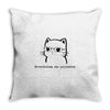 nevertheless, she purrsisted Throw Pillow