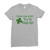 drink like a girl Ladies Fitted T-Shirt