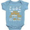 Born April  Multitasking Problem Solving Tees Baby Onesie