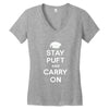 stay puft and carry on Women's V-Neck T-Shirt