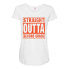 straight outta second grade Maternity Scoop Neck T-shirt