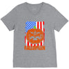 halloween american flag halloween american flag V-Neck Tee