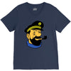captain haddock tintin cartoon comic V-Neck Tee