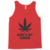 Support Melanoma Cancer Awareness With A Black Cannabis Leaf Tank Top