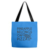 pineapple pizza Tote Bags