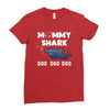 Mommy Shark Doo Ladies Fitted T-Shirt