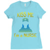 kiss a nurse Ladies Fitted T-Shirt