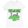 screw lab safety i want super powers Ladies Fitted T-Shirt