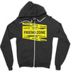 danger danger friend zone funny slogan Zipper Hoodie