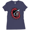 shark attack Ladies Fitted T-Shirt