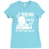 if zombies chase us im tripping you up Ladies Fitted T-Shirt