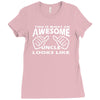 this is what an awesome uncle looks like   mens funny father's day Ladies Fitted T-Shirt