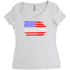 american flag we the people Women's Triblend Scoop T-shirt