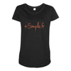 simpe fr Maternity Scoop Neck T-shirt