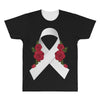 lung cancer white ribbon All Over Men's T-shirt