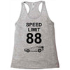speed limit 88 Racerback Tank