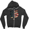 team 10 american flag Zipper Hoodie