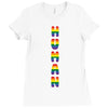 Human, Gay Pride Ladies Fitted T-Shirt