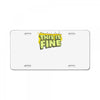 this is fine License Plate