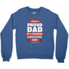 proud dad son Crewneck Sweatshirt