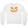 scary pumpkin face halloween Crewneck Sweatshirt