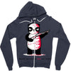 black, red and white Zipper Hoodie