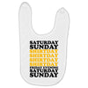 saturday sunday shitday Baby Bibs