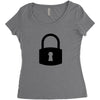 padlock Women's Triblend Scoop T-shirt