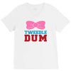 tweedle dee matching V-Neck Tee