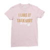 talk dirt to me Ladies Fitted T-Shirt