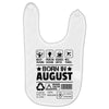 Born In August Baby Bibs