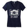 oh snap Women's V-Neck T-Shirt