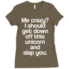 me crazy Ladies Fitted T-Shirt