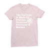The Universe Is Made Of Protons Neutrons Electrons Morons Ladies Fitted T-Shirt