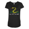 no step on snek 1 Maternity Scoop Neck T-shirt