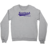 scotland born and raised retro white &amp; navy international country Crewneck Sweatshirt