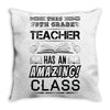 This 9 TH Grade Teacher Has An Amazing! Class Throw Pillow