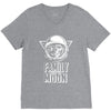 Family Trip To Moon V-Neck Tee
