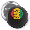 rasta lion head reggae dub step music dance Pin-back button