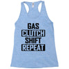 gas clutch shift repeat Racerback Tank
