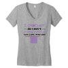 i crochet so i don't choke people save a life, send yarn Women's V-Neck T-Shirt
