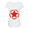 military starfunny retro army war vietnam usa britain fashion Maternity Scoop Neck T-shirt