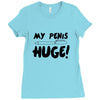 my pen is huge Ladies Fitted T-Shirt